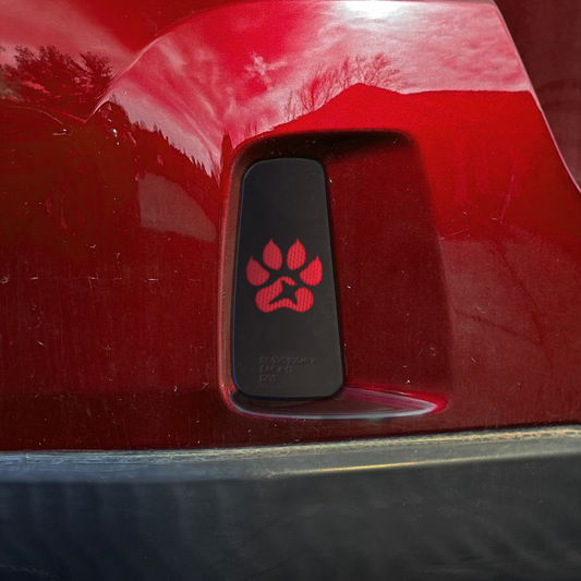 Paw Print Rear Reflector Overlays