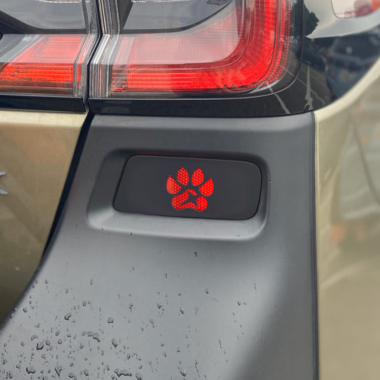 Paw Print Rear Reflector Overlays