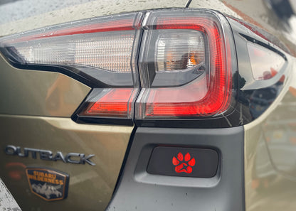 Paw Print Rear Reflector Overlays