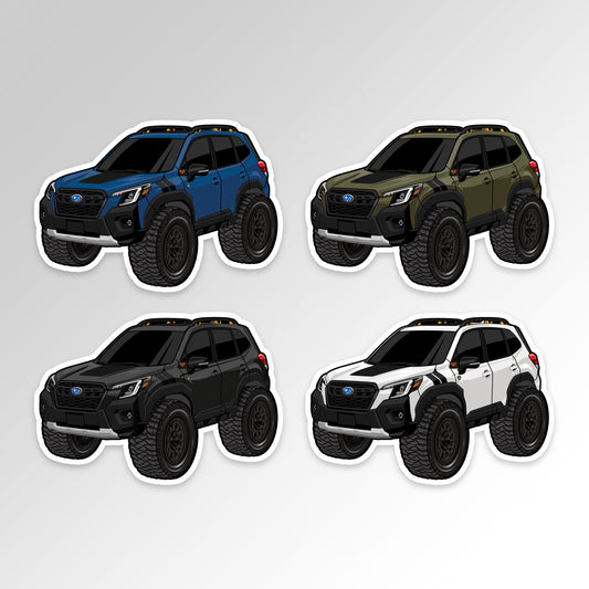Forester Wilderness CARtoon Sticker