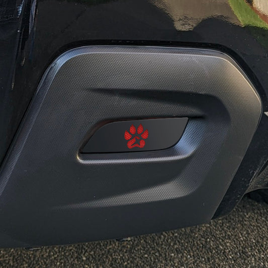 Paw Print Rear Reflector Overlays